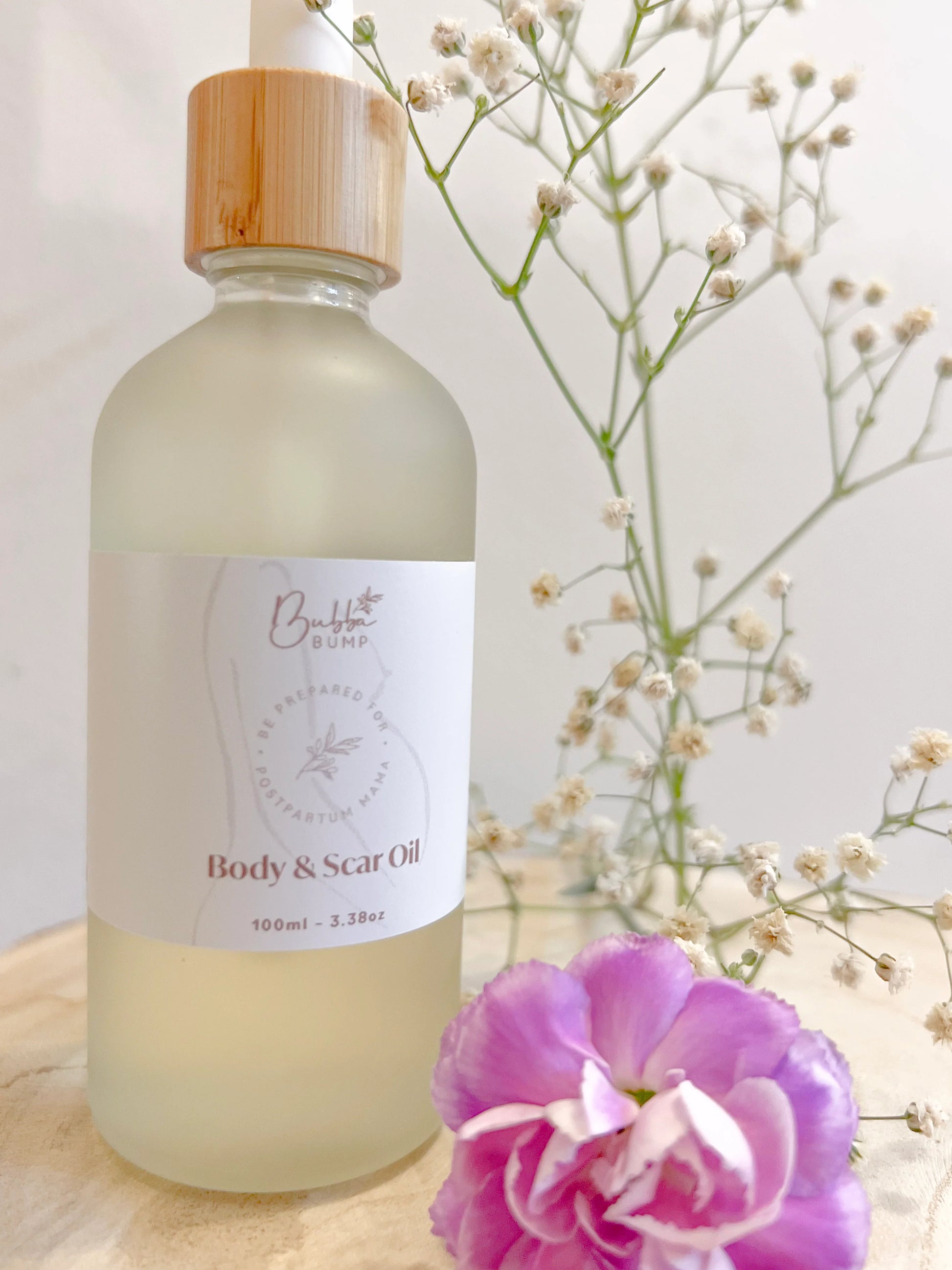 Handmade postpartum care products in gift packaging