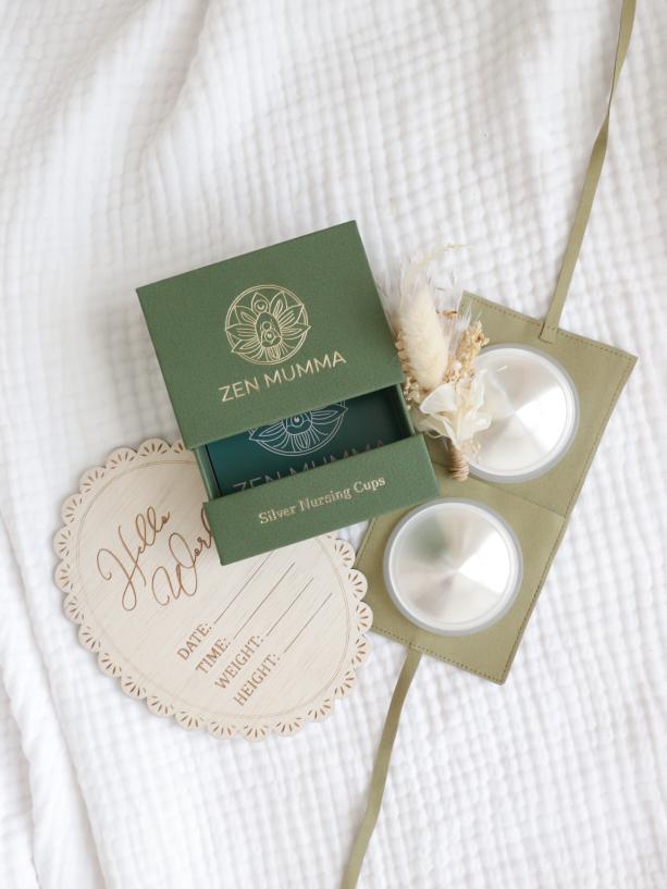 Zen Mumma Deluxe Silver Nursing Cups